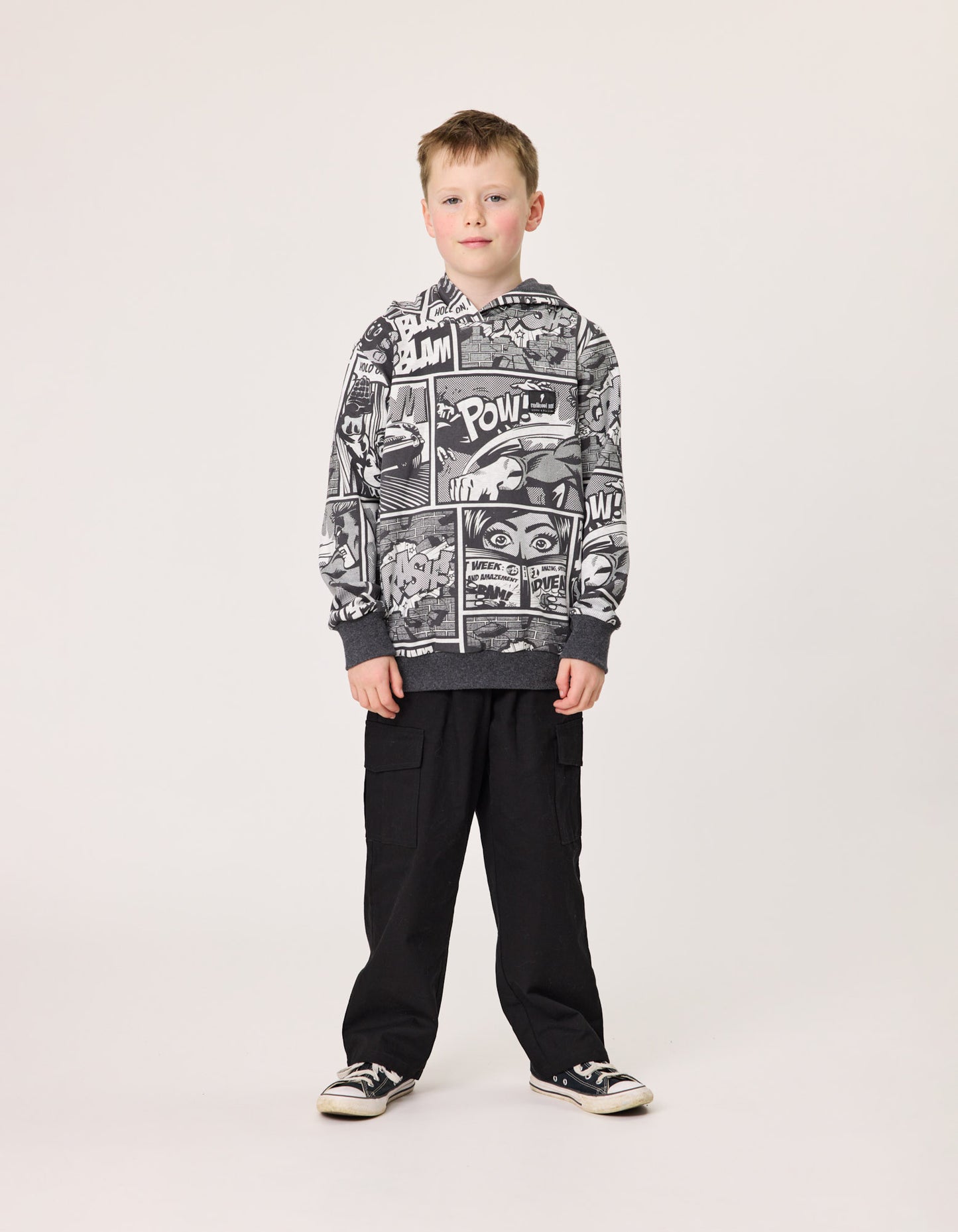 Radicool Comic Hood Charcoal & Grey