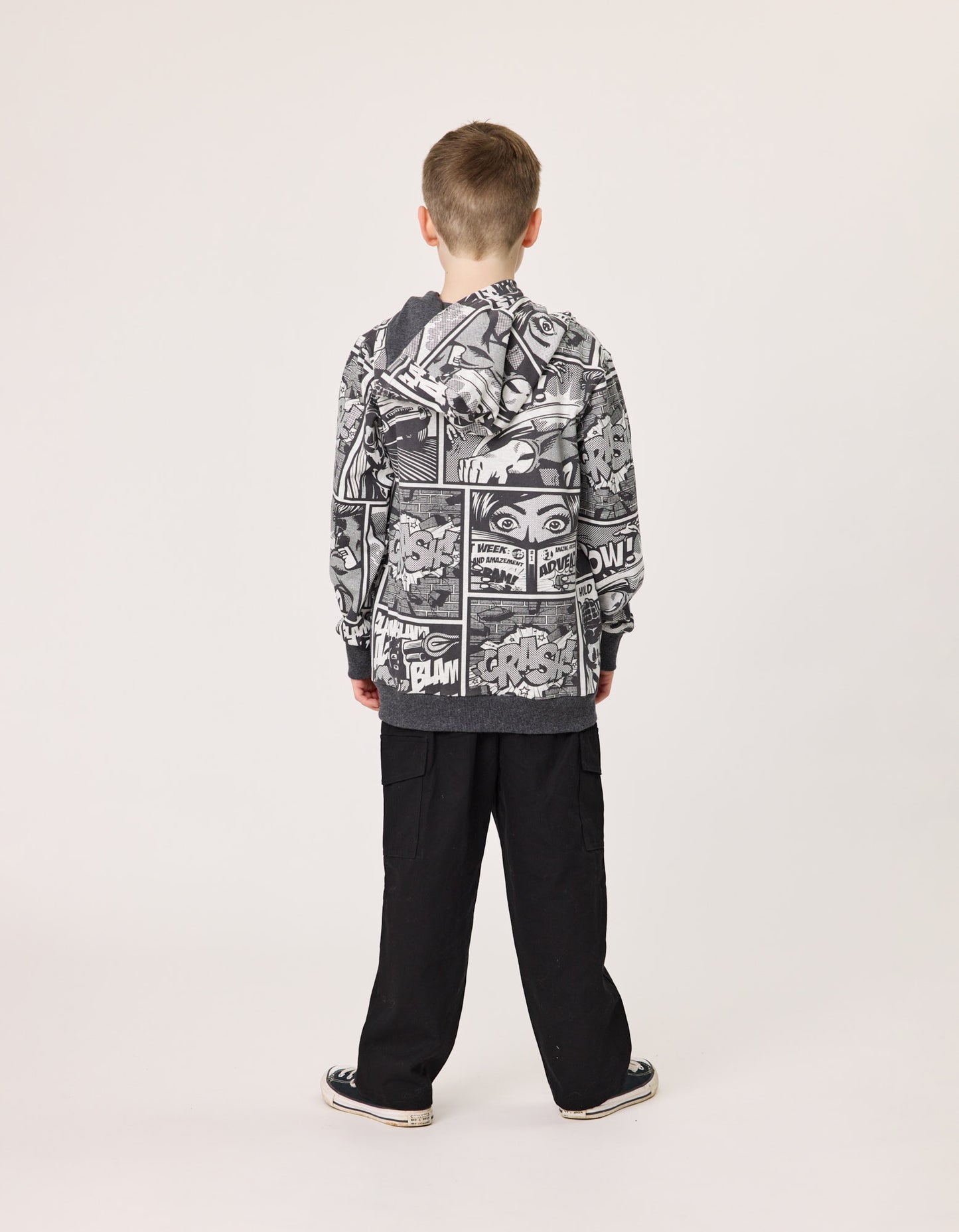 Radicool Comic Hood Charcoal & Grey