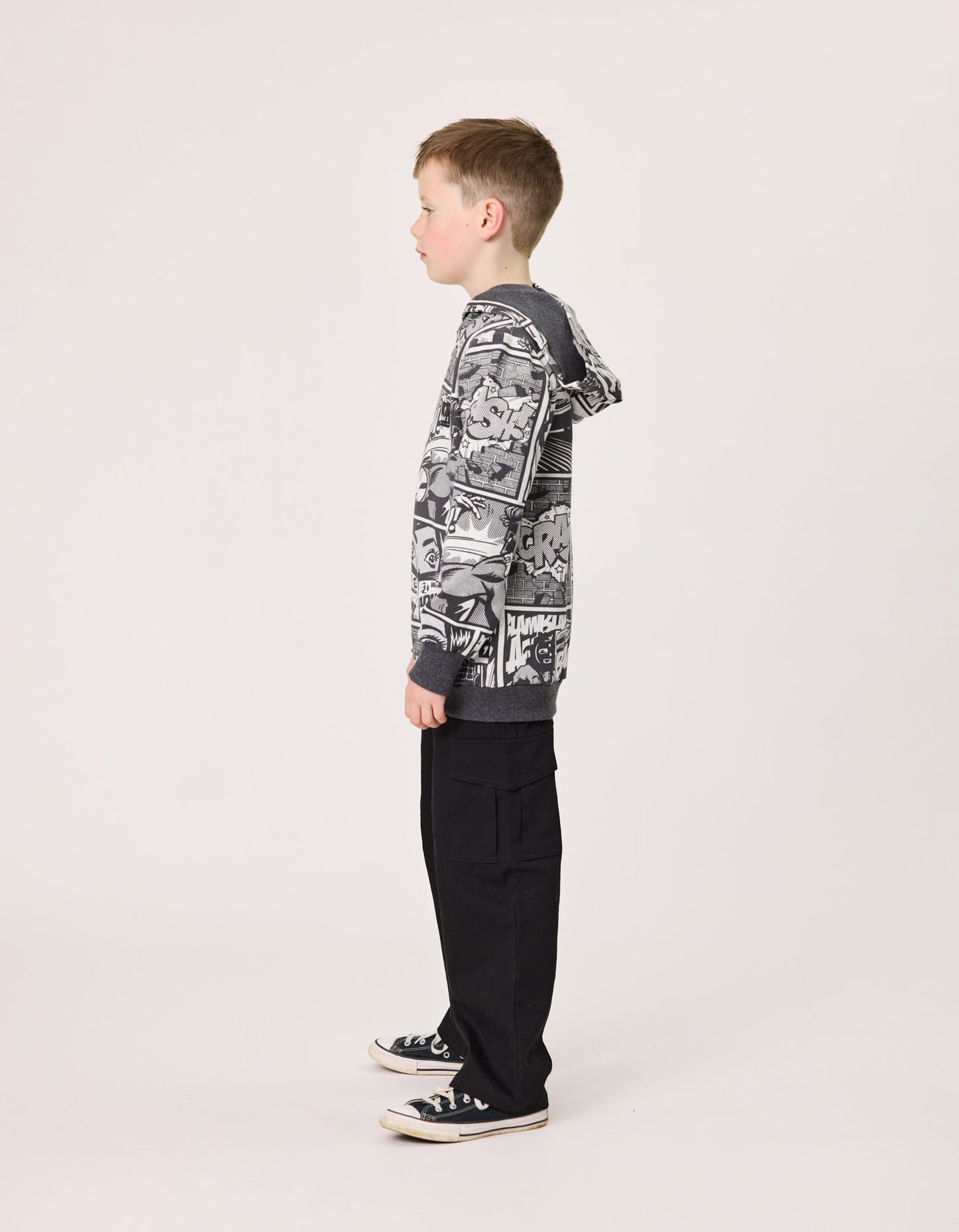 Radicool Comic Hood Charcoal & Grey