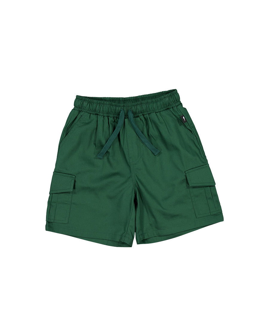 Radicool Kids Skater Cargo Short in Green