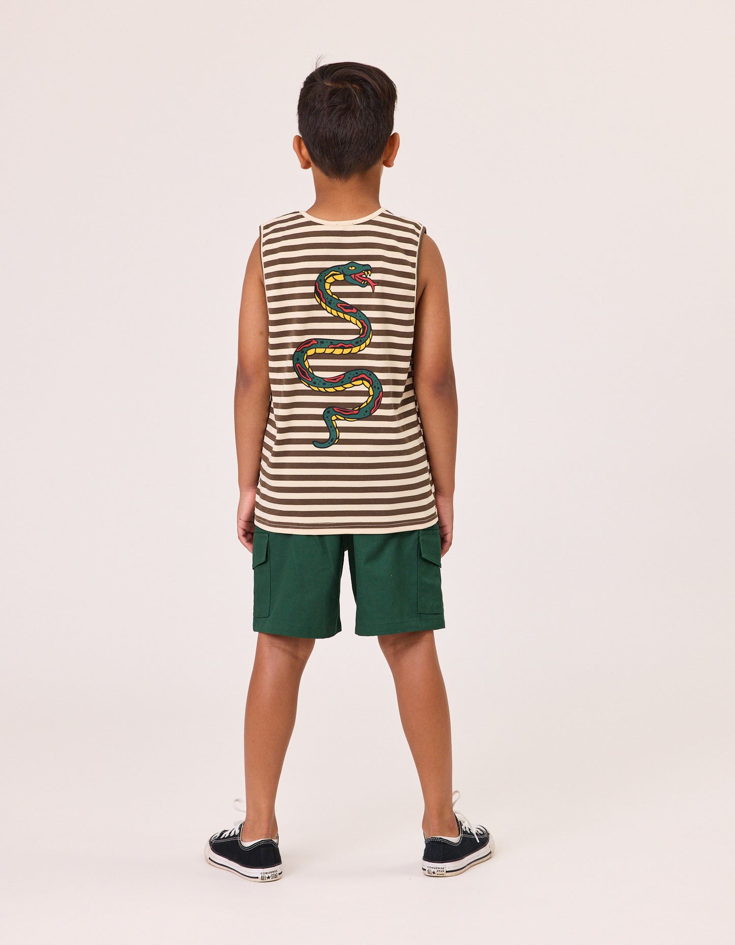Radicool Kids Skater Cargo Short in Green