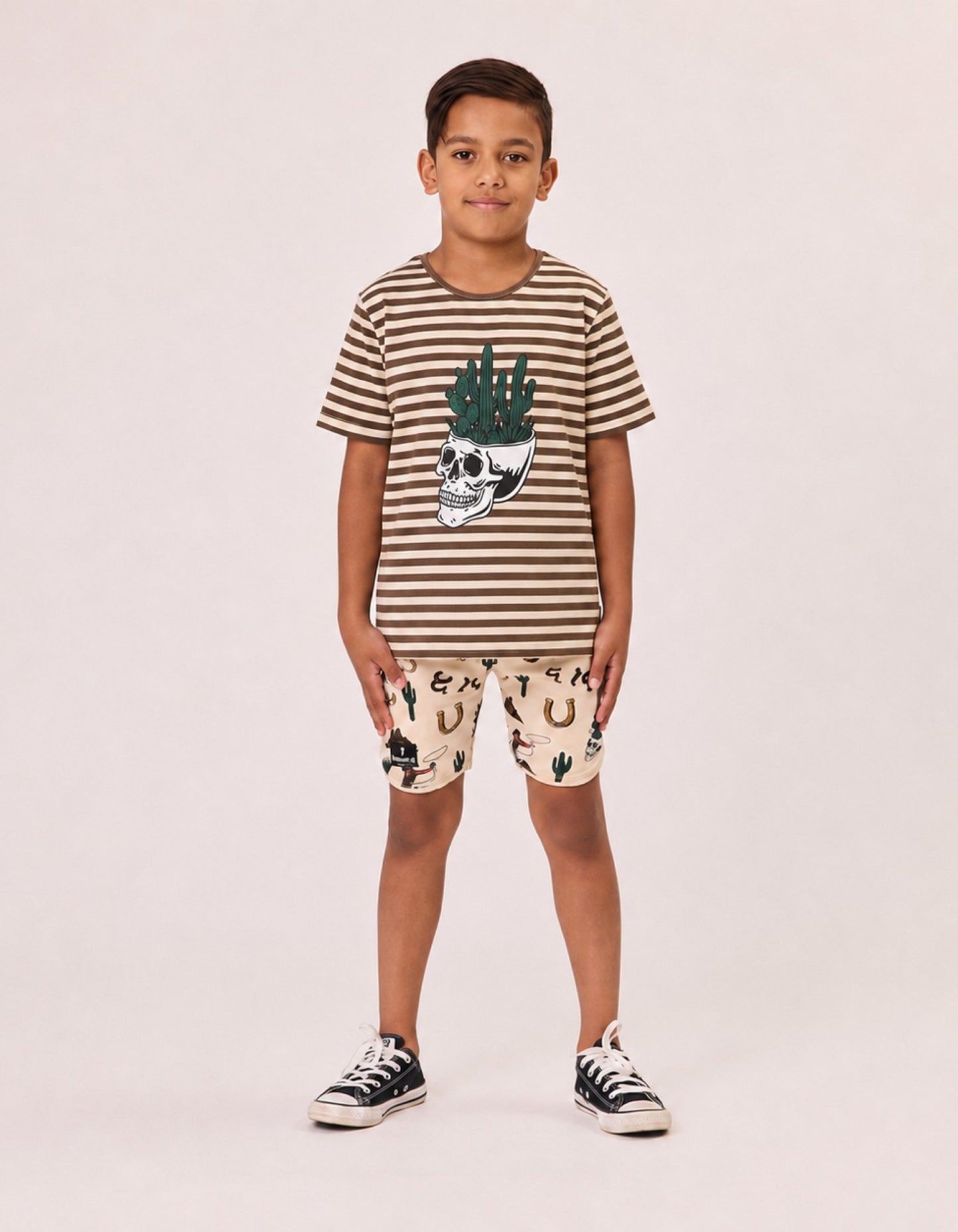 Radicool Kids Cactus Skull Short Sleeve Tee