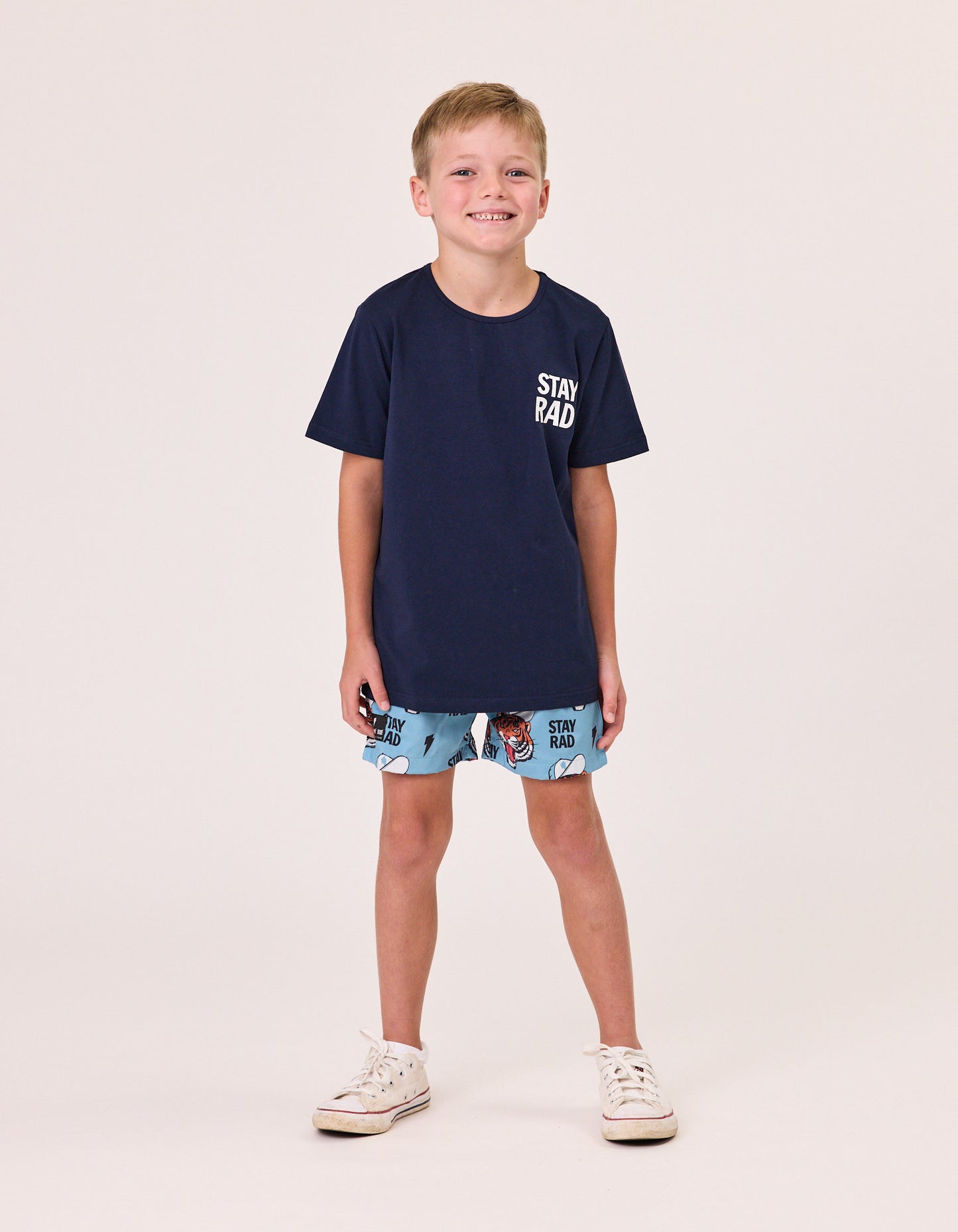 Radicool Kids Stay RAD Tigers Boardies