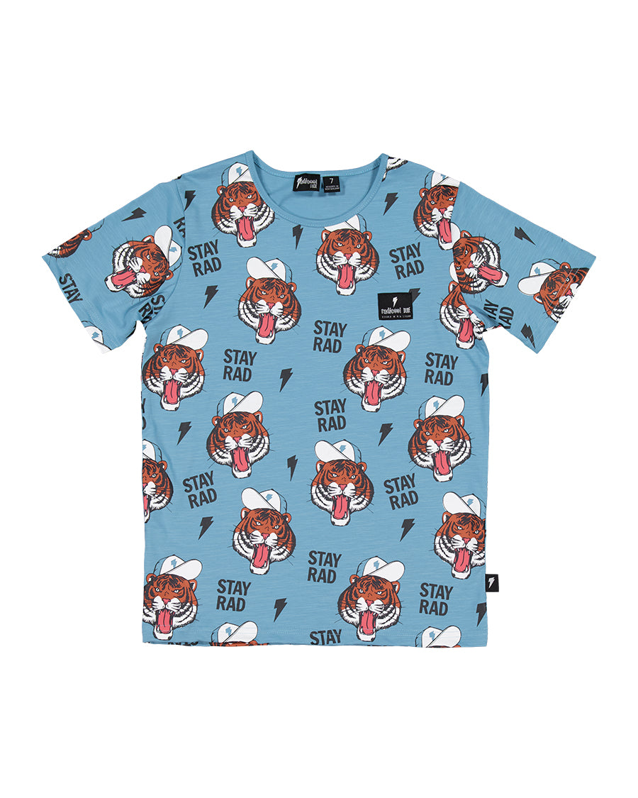 Radicool Kids Stay RAD Tigers Short Sleeve Tee