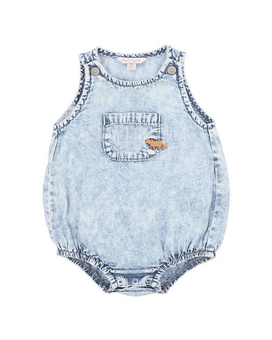 Minihaha Acid Wash Denim Romper