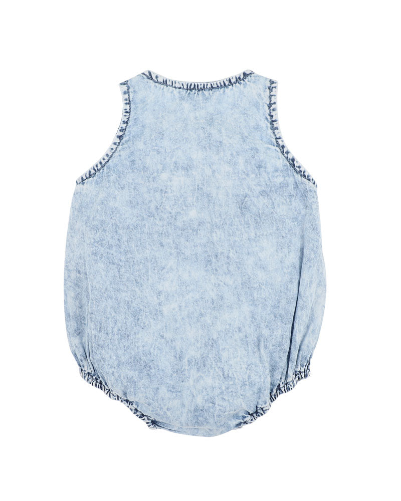 Minihaha Acid Wash Denim Romper