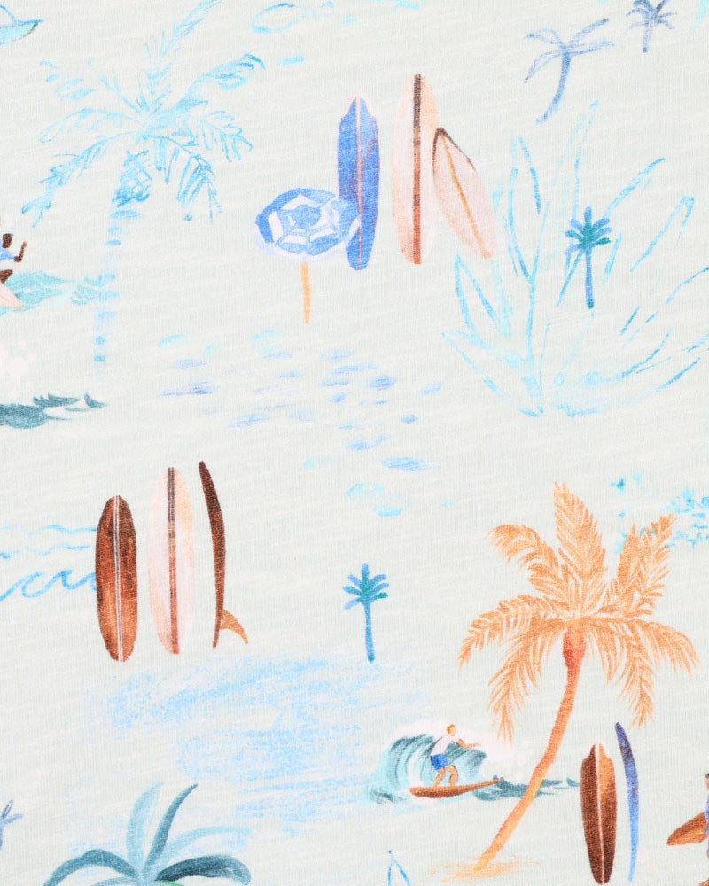 Minihaha Surfs Up Print Boys Tee