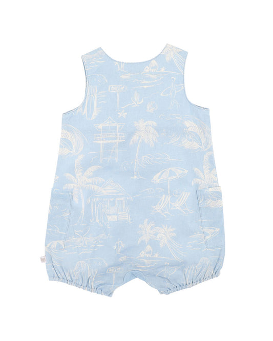 Minihaha Surfs Up Linework Romper