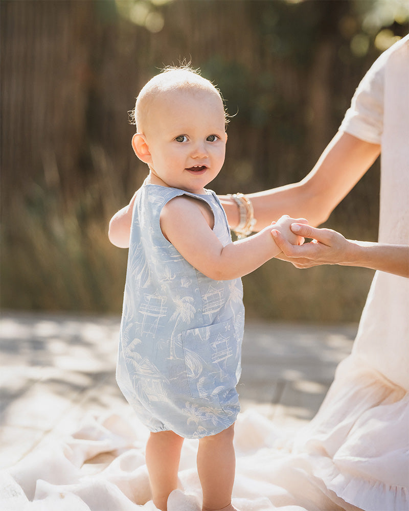 Minihaha Surfs Up Linework Romper