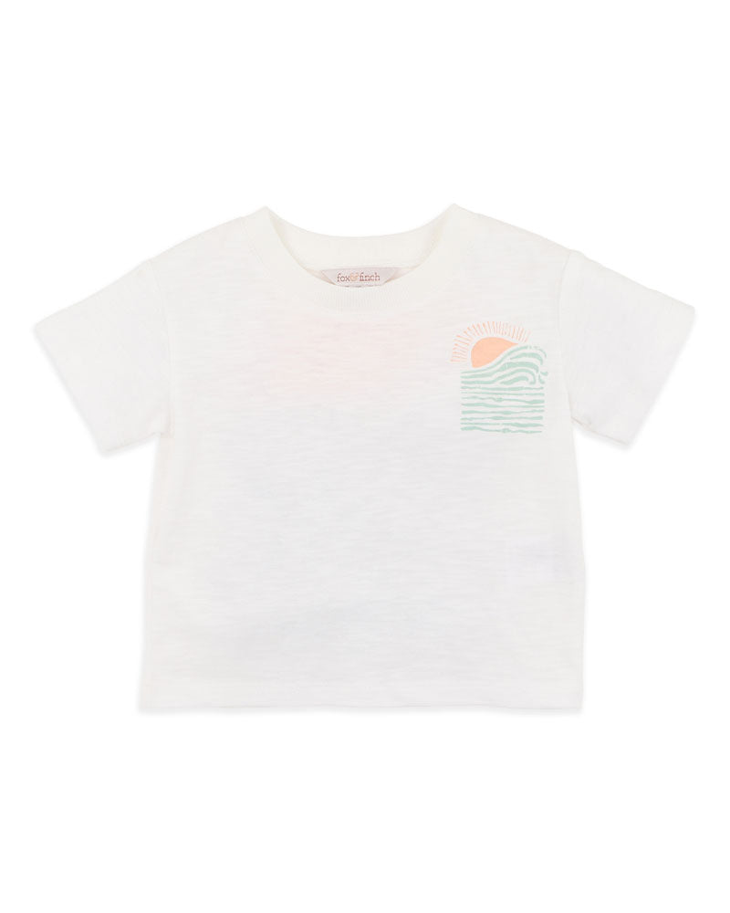 Minihaha Surfs Up Save the Ocean Baby Tee