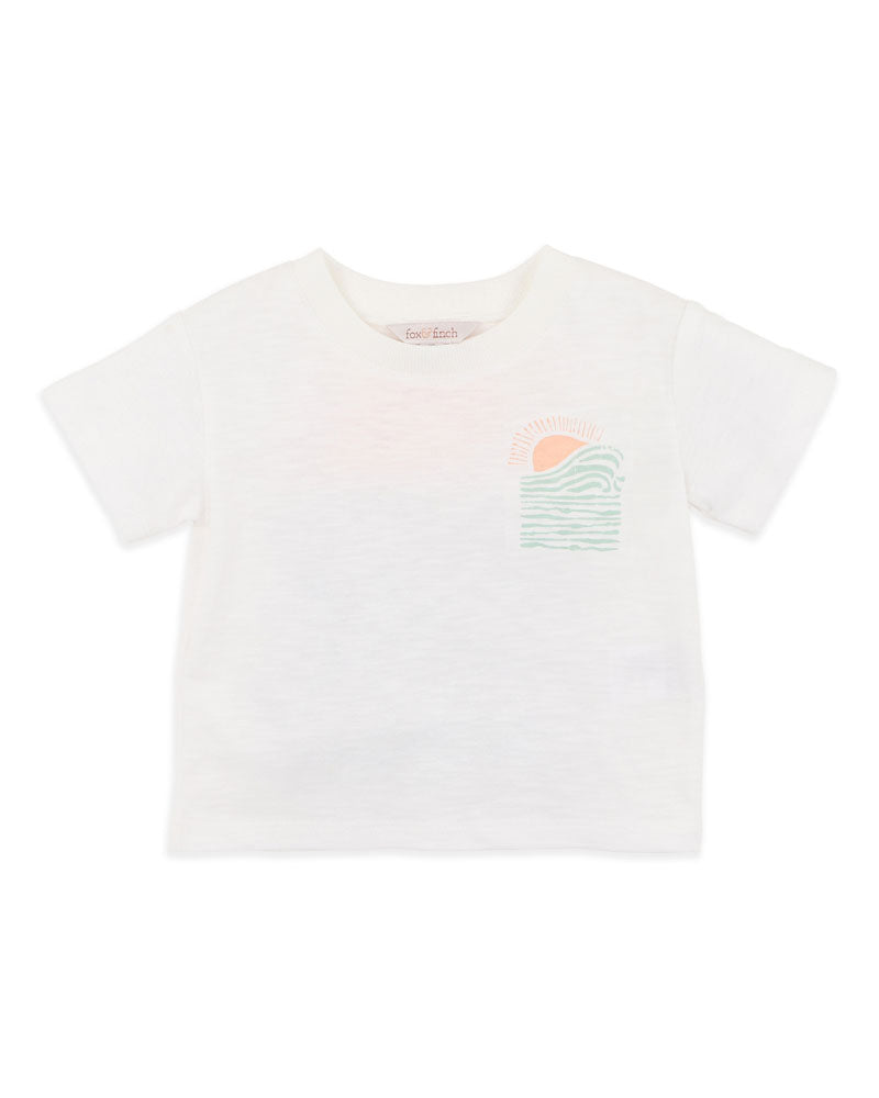 Minihaha Surfs Up Save the Ocean Baby Tee