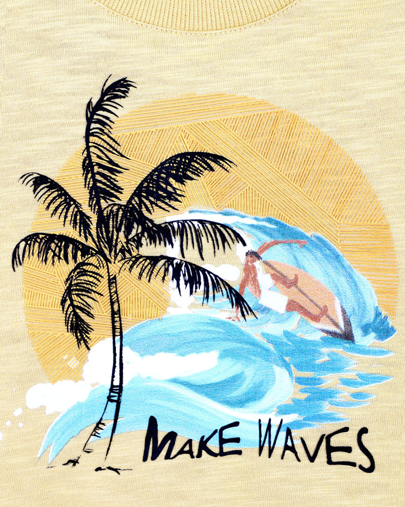 Minihaha Surfs Up Make Waves Baby Tee