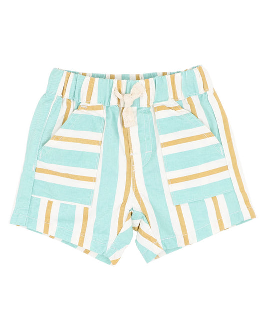 Minihaha Surfs Up Stripe Baby Shorts