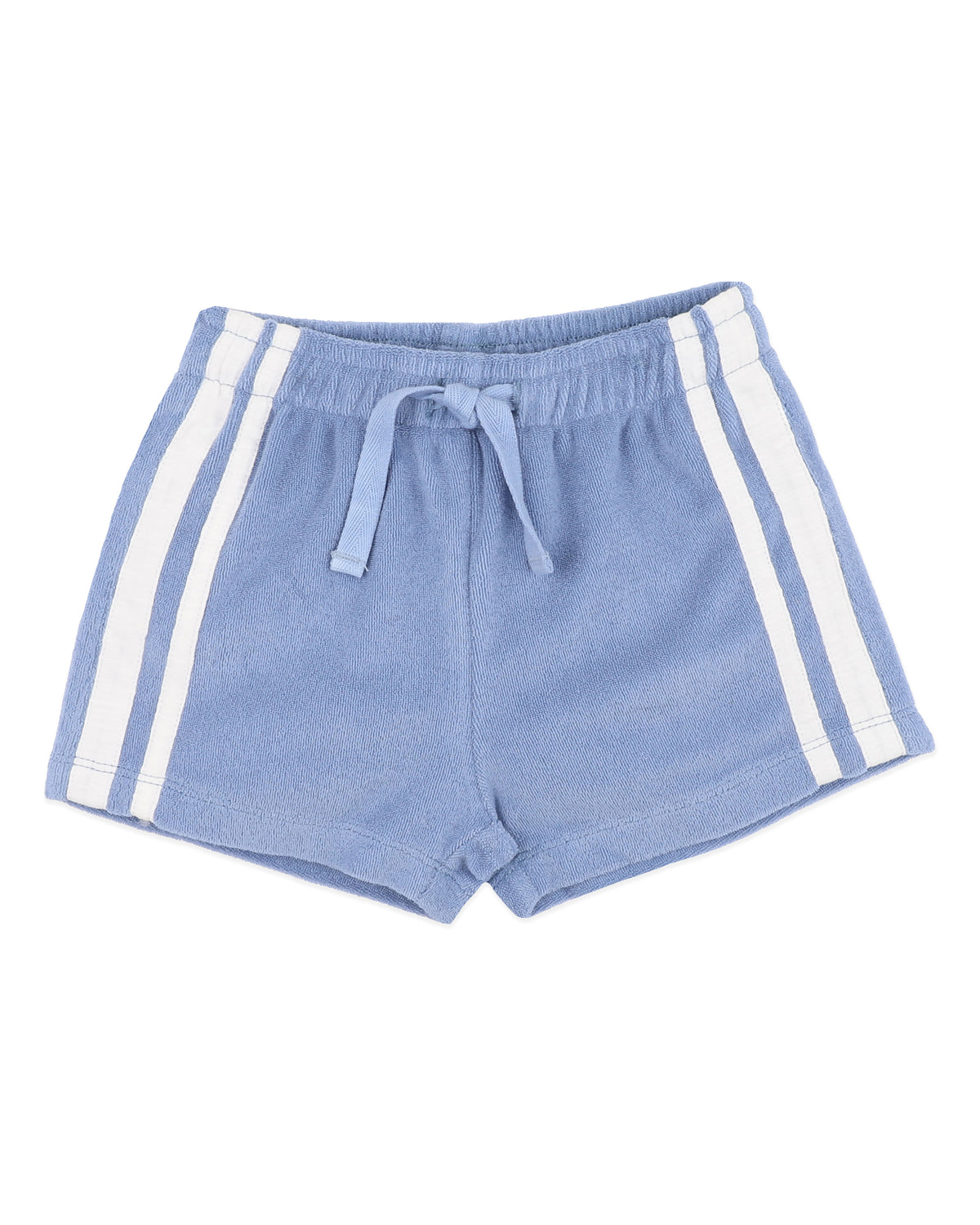 Minihaha Havana Blue Side Stripe Towelling Shorts