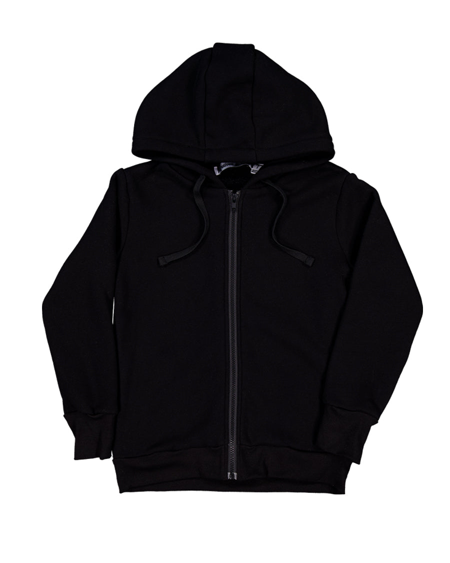 Radicool Tribe Zip Hood in Black