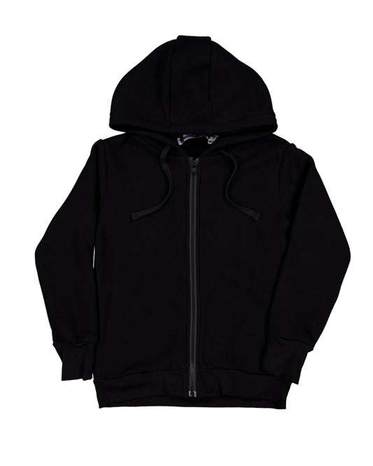 Radicool Tribe Zip Hood in Black *Pre-Order*