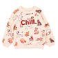 Minihaha Cool Dogs Print Sweatshirt