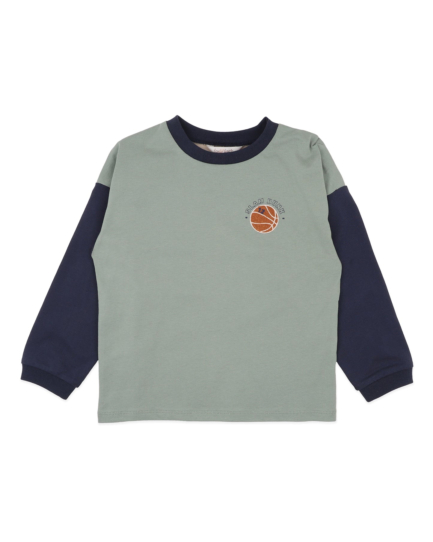 Minihaha Boys Wild Side Basketball Long Sleeve Tee