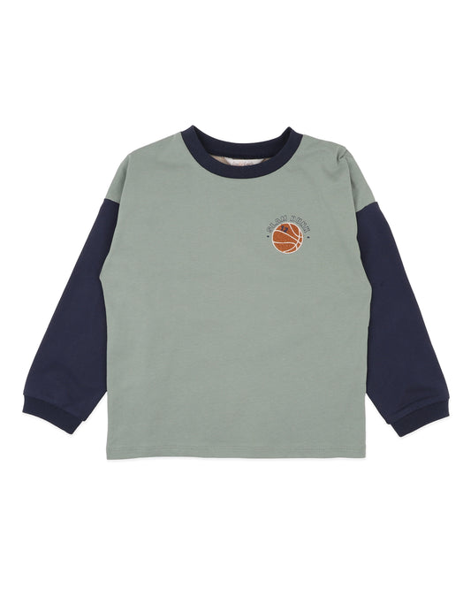Minihaha Boys Wild Side Basketball Long Sleeve Tee