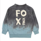 Minihaha Boys Teal Dip Dye Sweatshirt Charcoal | Teal