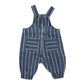Minihaha Baby Wild Side Stripe Denim Overalls Blue Ticking Stripe