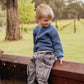Minihaha Boys Washed Black Pull On Cargo Jeans