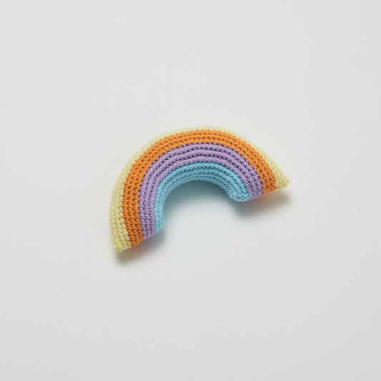 Over the Dandelions Crochet Rainbow Rattle