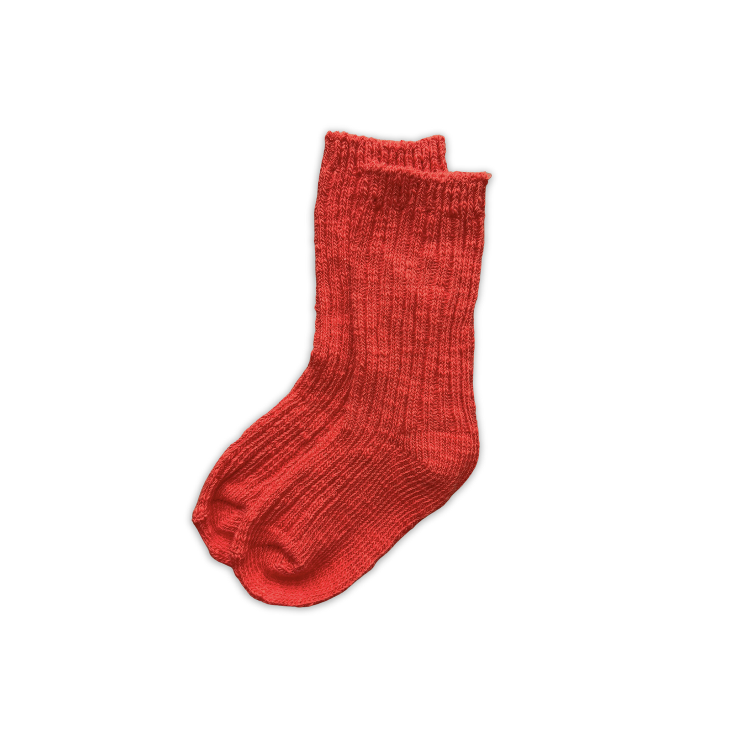 Grown Cotton Slub Chunky Rib Socks Sauce