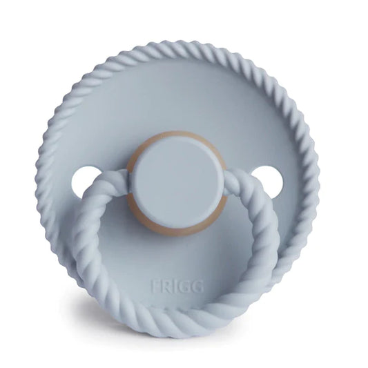 Frigg Rope Natural Rubber Pacifiers Powder Blue