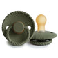 Frigg Rope Natural Rubber Pacifiers Olive