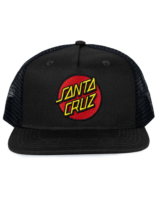 Santa Cruz Classic Dot Trucker Cap Black