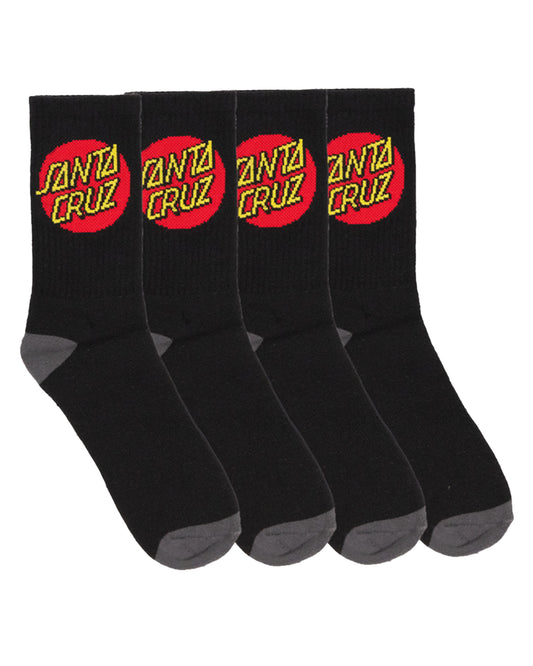 Santa Cruz Classic Dot Socks Black
