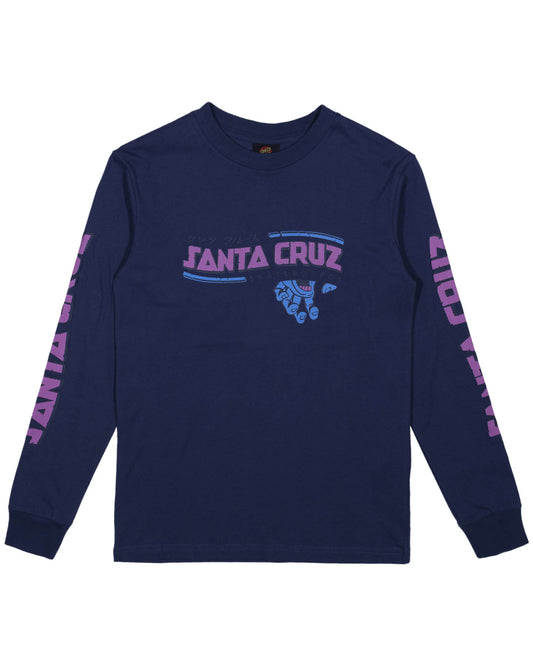 Santa Cruz Inherit Pop Long Sleeve Tee Dark Blue
