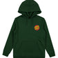Santa Cruz Classic Dot Puff Chest Hoodie Dark Green
