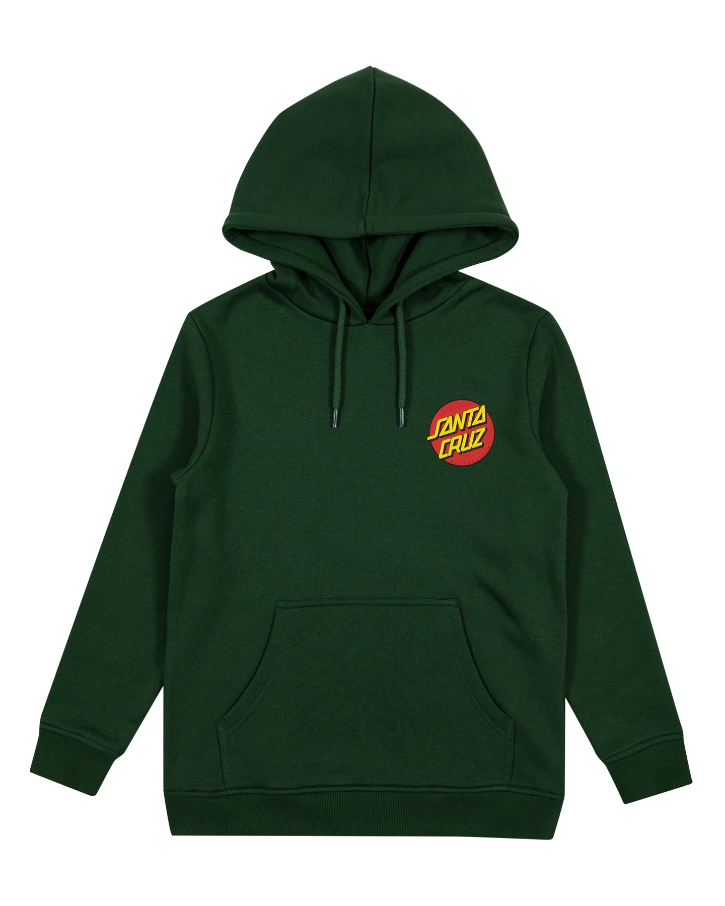 Santa Cruz Classic Dot Puff Chest Hoodie Dark Green