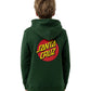 Santa Cruz Classic Dot Puff Chest Hoodie Dark Green