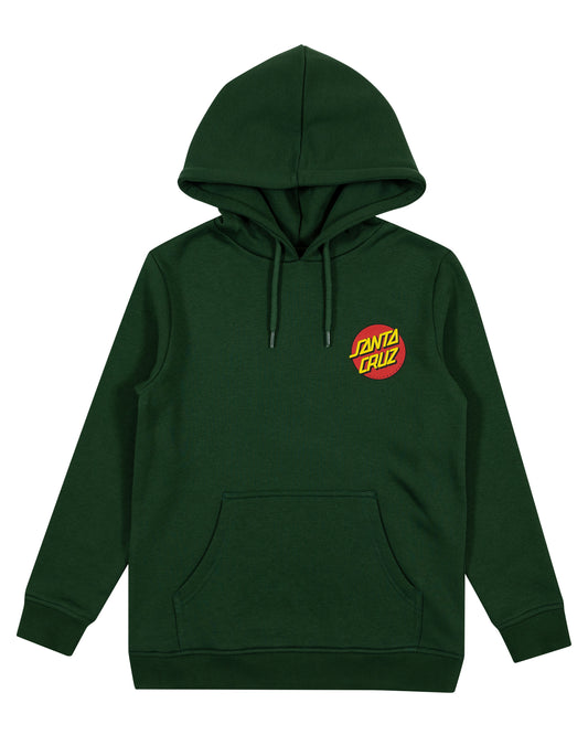 Santa Cruz Classic Dot Puff Chest Hoodie Dark Green