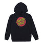 Santa Cruz Classic Dot Front Hoodie Black