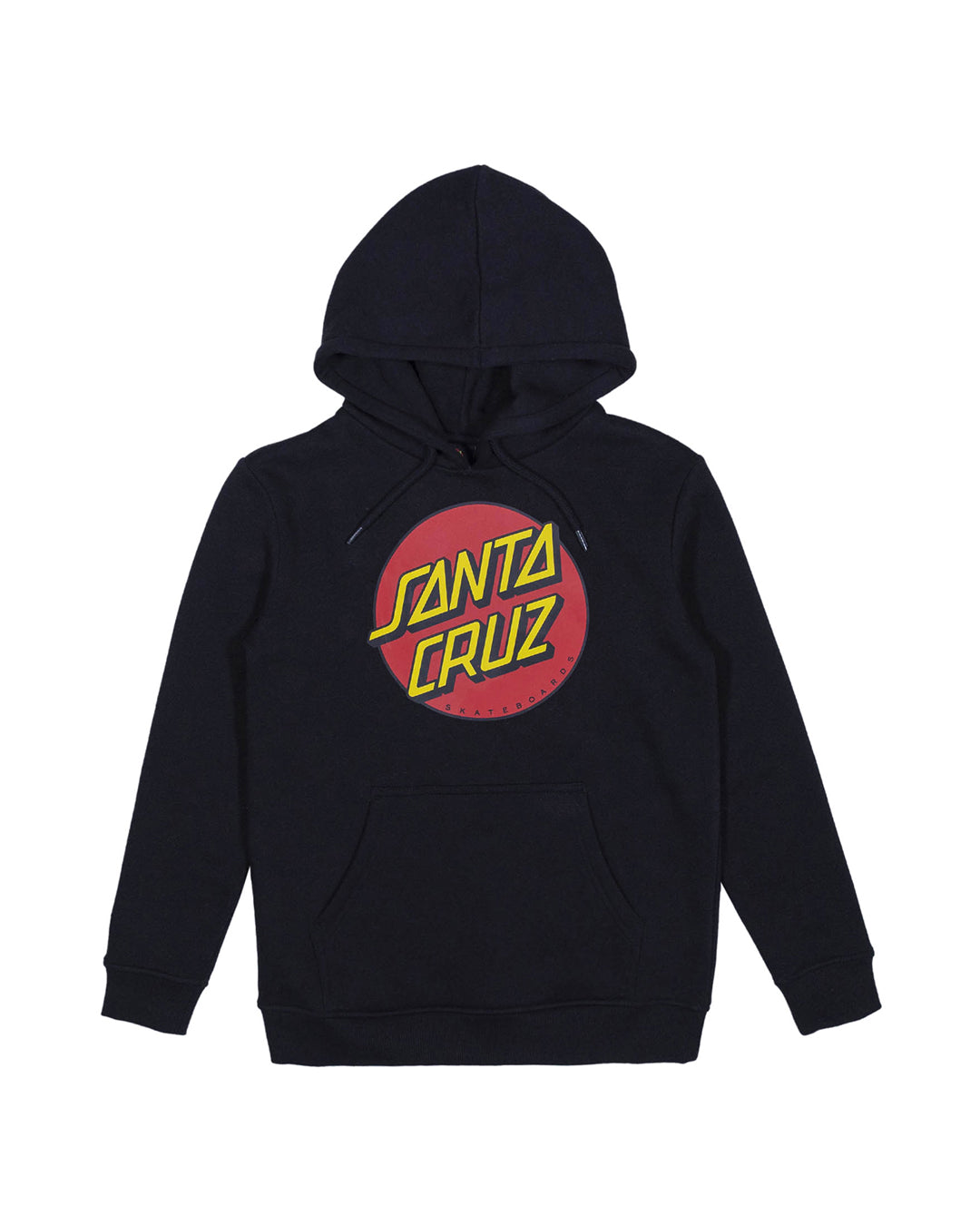 Santa Cruz Classic Dot Front Hoodie Black