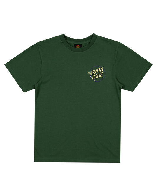 Santa Cruz Winkowski Dope Planet 2 Dot Tee Dark Green