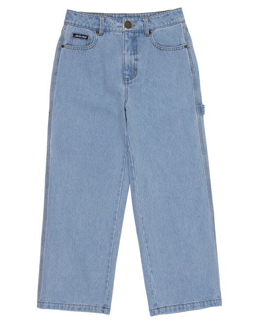 Santa Cruz Classic Dot Carpenter Jeans Light Washed Indigo