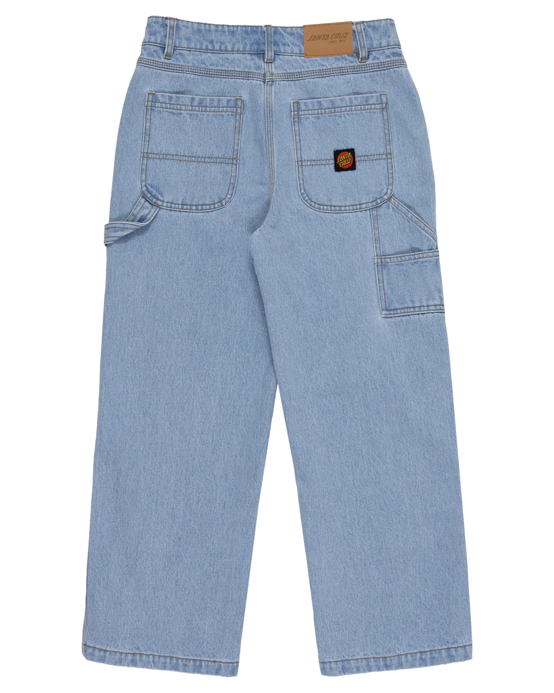 Santa Cruz Classic Dot Carpenter Jeans Light Washed Indigo