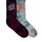 Santa Cruz Not A Dot Crew Sock 2pack Maroon Tie Dye | Slate Tie Dye