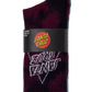 Santa Cruz Not A Dot Crew Sock 2pack Maroon Tie Dye | Slate Tie Dye