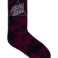 Santa Cruz Not A Dot Crew Sock 2pack Maroon Tie Dye | Slate Tie Dye