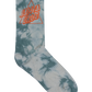 Santa Cruz Not A Dot Crew Sock 2pack Maroon Tie Dye | Slate Tie Dye