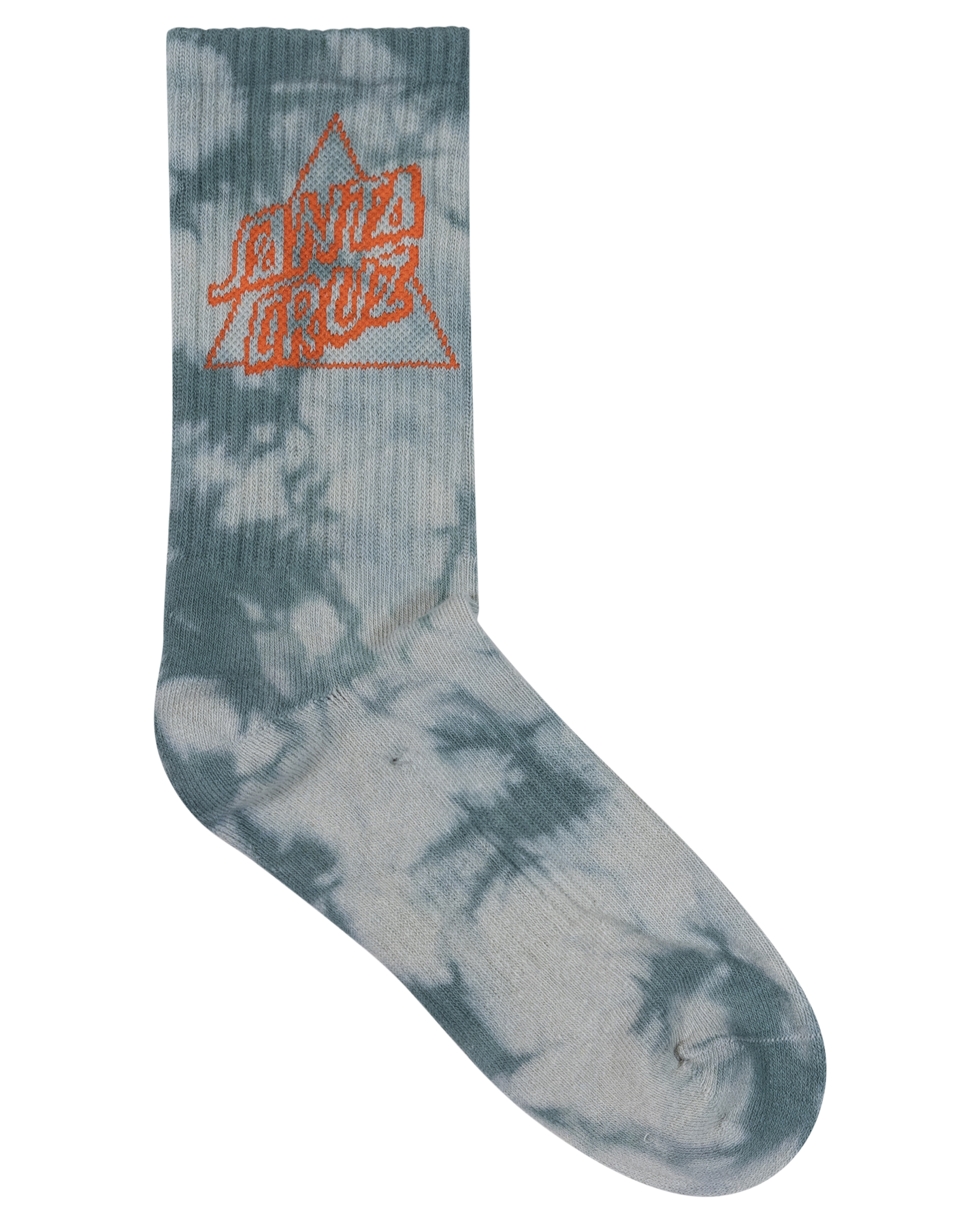 Santa Cruz Not A Dot Crew Sock 2pack Maroon Tie Dye | Slate Tie Dye