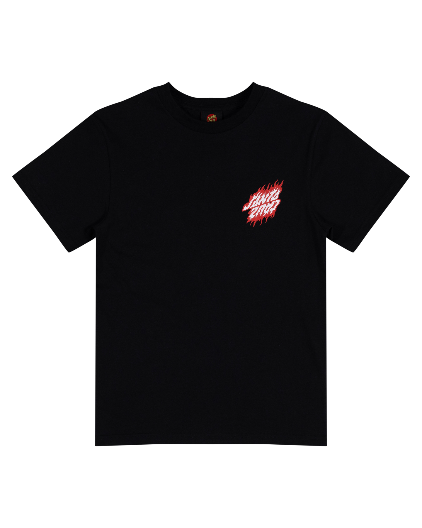 Santa Cruz Flamed Dot Upside Down Tee Black