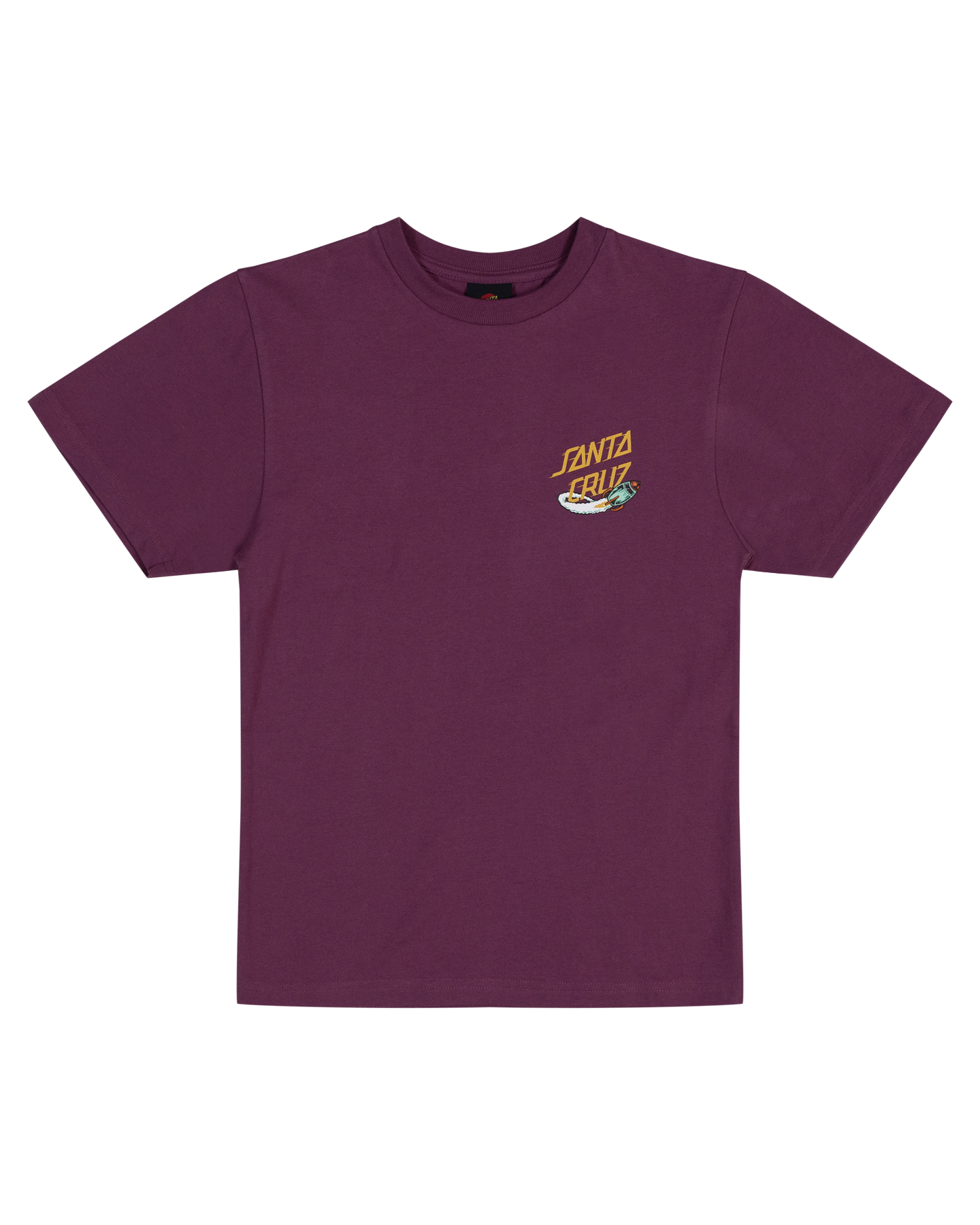 Santa Cruz Space Dot Rocket Tee Maroon