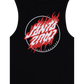 Santa Cruz Flamed Dot Upside Down Muscle Tee Black